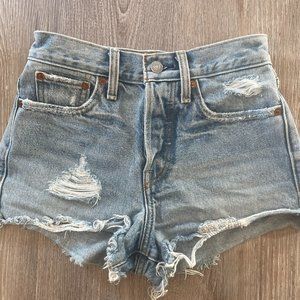 Levi's High Waisted Denim Shorts